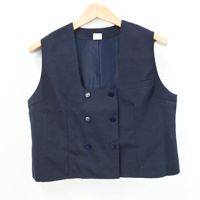 【中古】埼玉県 坂戸高等学校 女子制服 2点（ベスト・スカート）sf007907