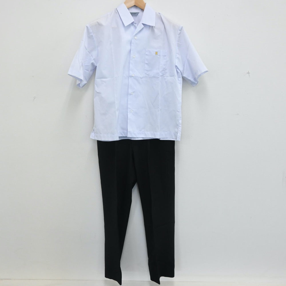 【中古】愛知県 豊丘高等学校 男子制服 2点（シャツ・ズボン）sf007932