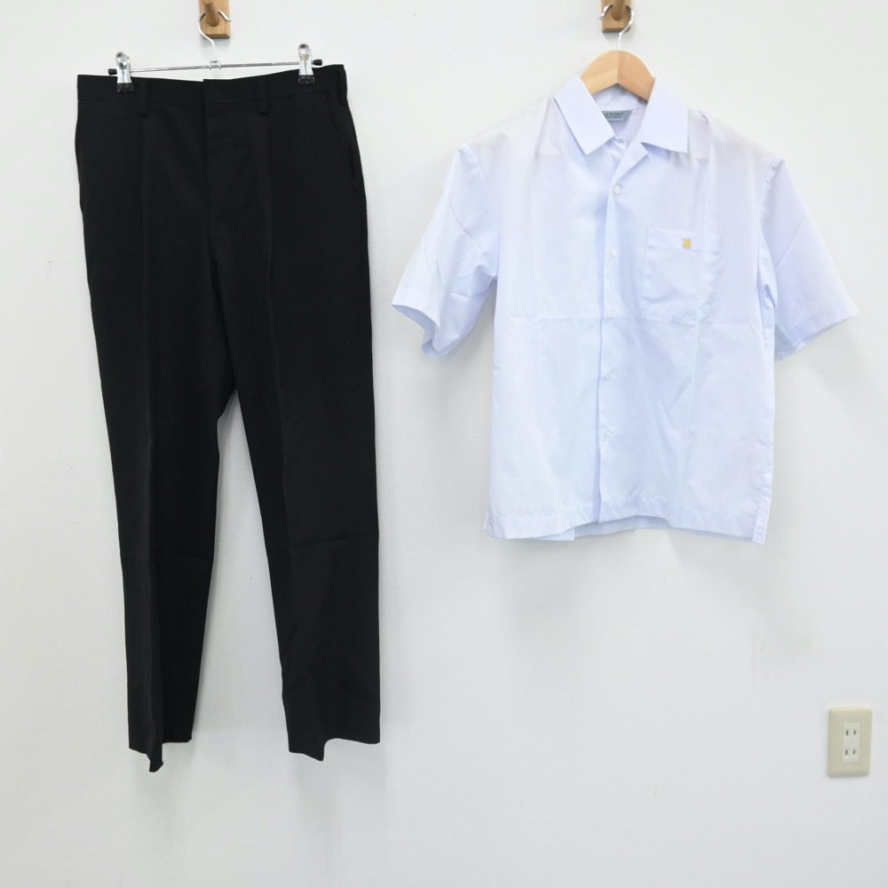 【中古】愛知県 豊丘高等学校 男子制服 2点（シャツ・ズボン）sf007932
