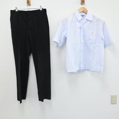 【中古】愛知県 豊丘高等学校 男子制服 2点（シャツ・ズボン）sf007932