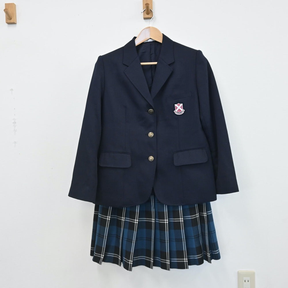 【中古】大阪府 桃山学院高校 女子制服 2点（ブレザー・スカート）sf007960