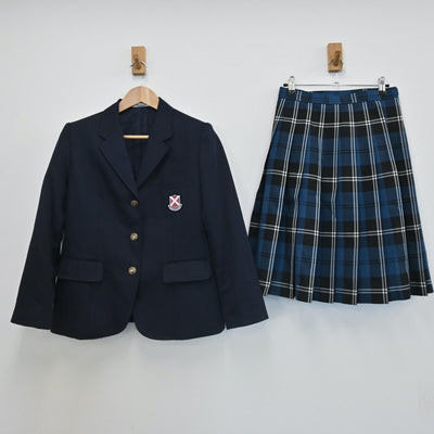 【中古】大阪府 桃山学院高校 女子制服 2点（ブレザー・スカート）sf007960