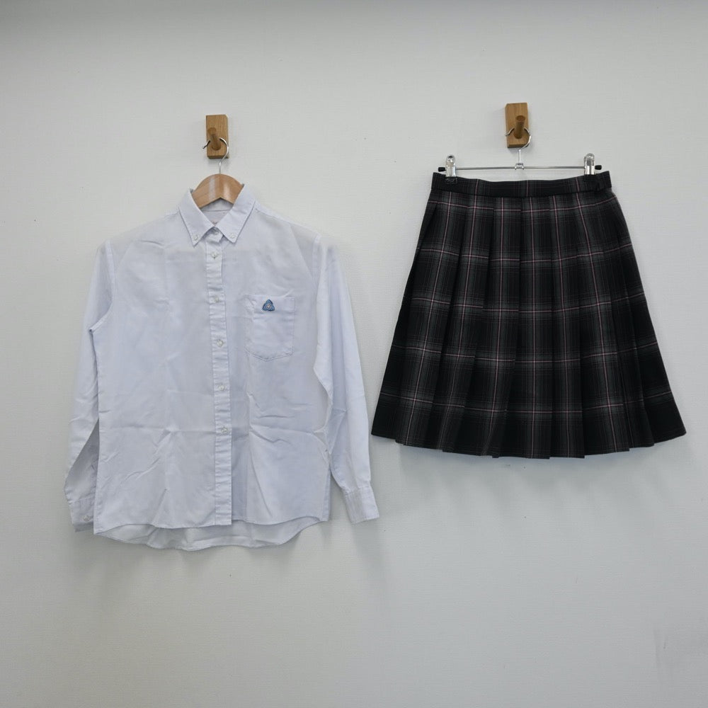 【中古】京都府 東山泉小中学校 女子制服 3点（ブレザー・シャツ・スカート）sf007965