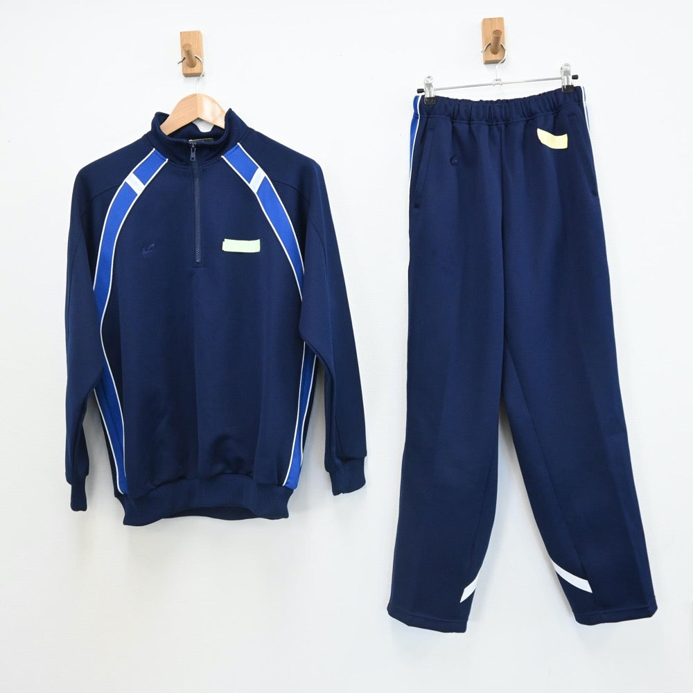 【中古】愛媛県 愛媛県立西条高校 男子制服 2点（ジャージ 上・ジャージ 下）sf007972