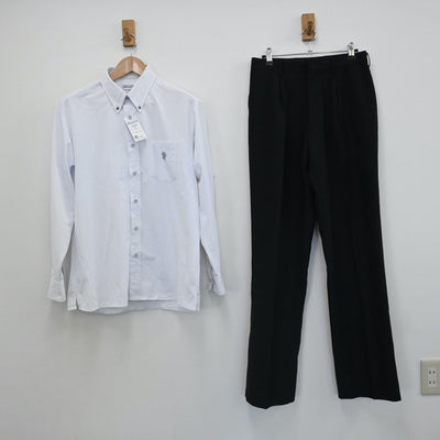 【中古】福岡県 久留米学園高等学校 男子制服 5点（学ラン・ニット・シャツ・ズボン）sf007976