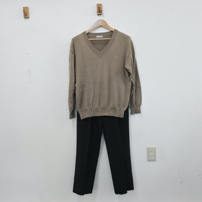 【中古】兵庫県 三田市立有馬高校 男子制服 5点（学ラン・ニット・シャツ・ズボン）sf007980