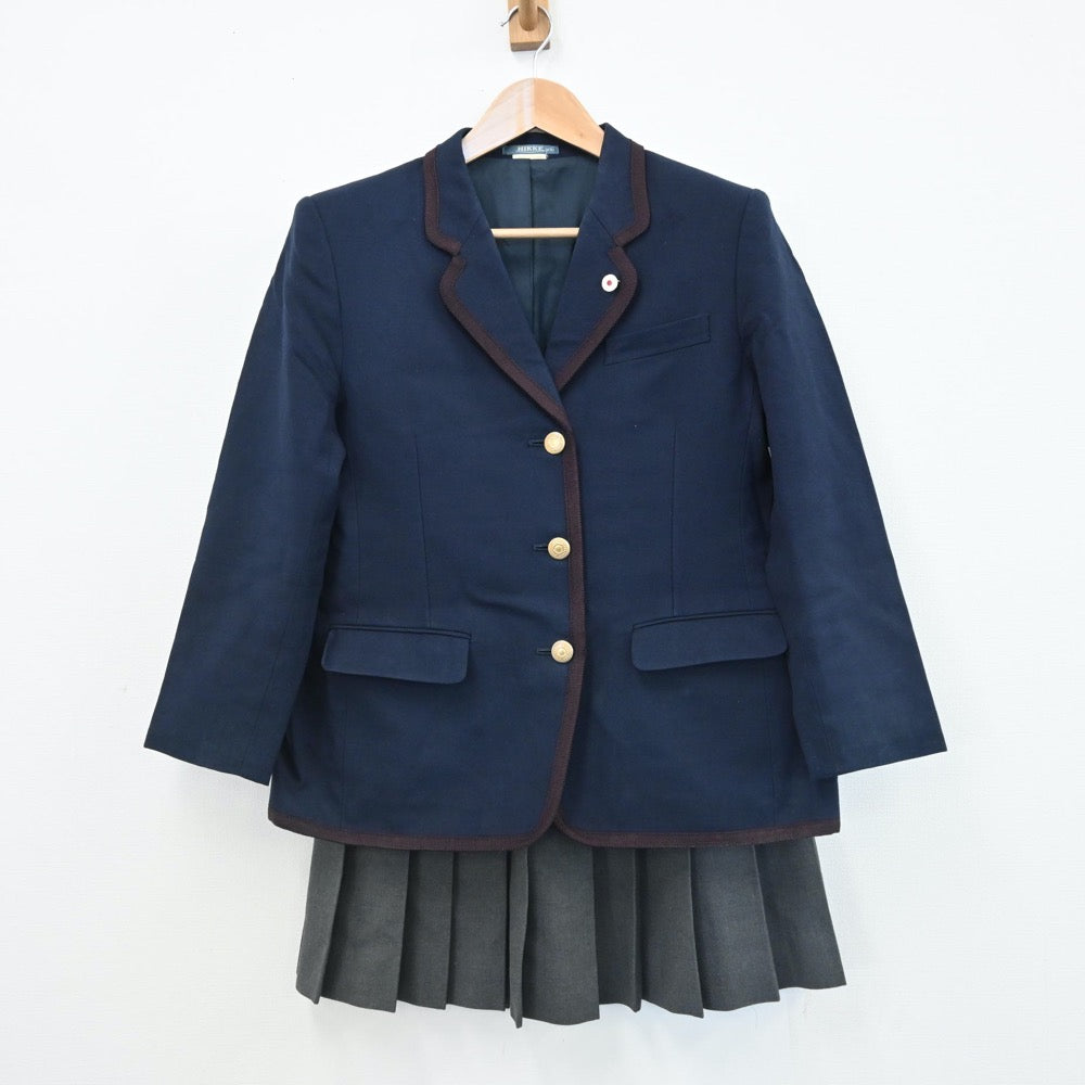 【中古】東京都 愛国高校 女子制服 6点（ブレザー・ニット・スカート）sf007984