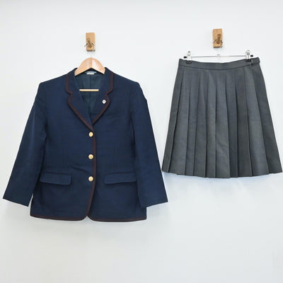 【中古】東京都 愛国高校 女子制服 6点（ブレザー・ニット・スカート）sf007984