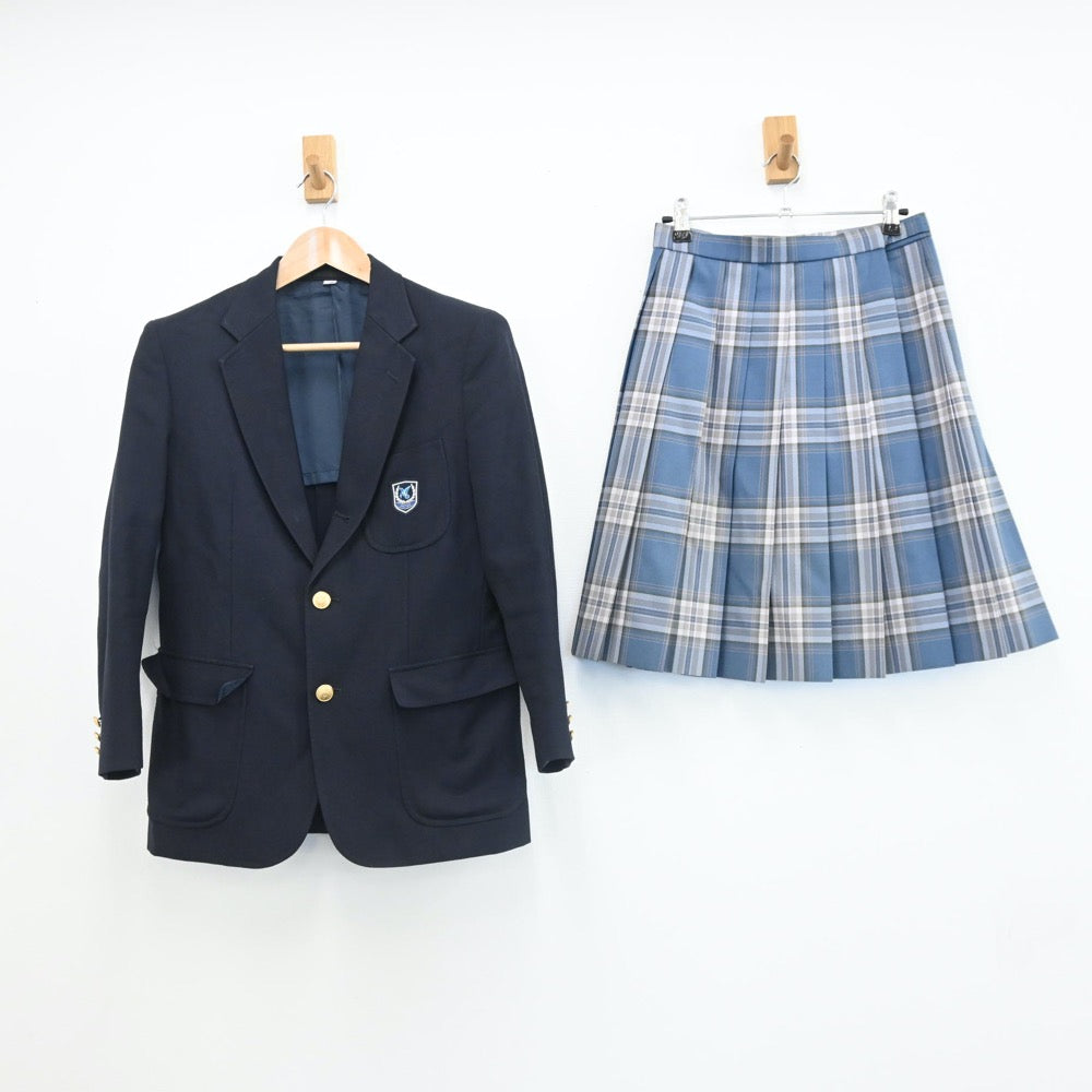 【中古】神奈川県 金沢総合高等学校 女子制服 4点（ブレザー・スカート・スカート）sf007993