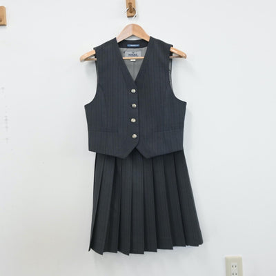 【中古】富山県 富山第一高校 女子制服 3点（ブレザー・ベスト・スカート）sf008002