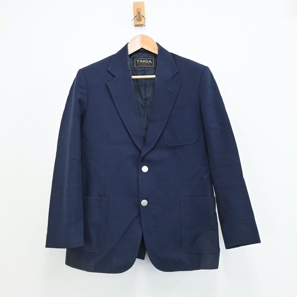 【中古】神奈川県 横浜市立秋葉中学校 男子制服 3点（ブレザー・ズボン）sf008005