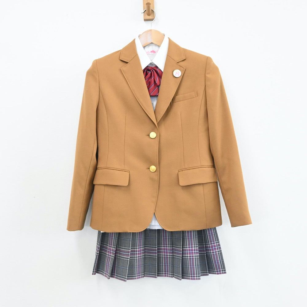 【中古】東京都 さくら国際高等学校 女子制服 6点（ブレザー・シャツ・スカート）sf008016