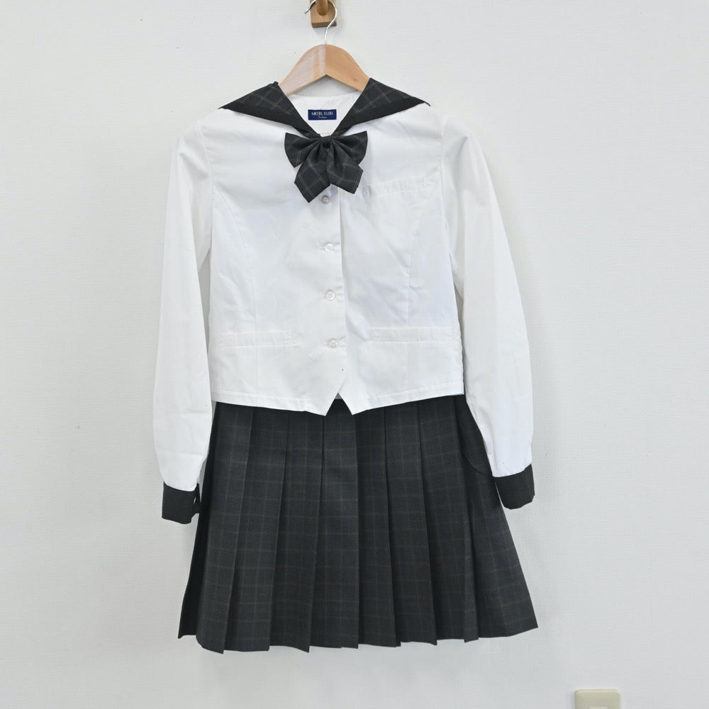 中古制服】鳥取県 米子北高等学校 女子制服 6点（セーラー服