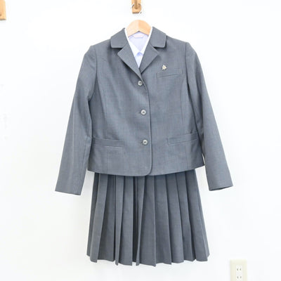 【中古】長崎県 山里中学校 女子制服 3点（ブレザー・シャツ・スカート）sf008018