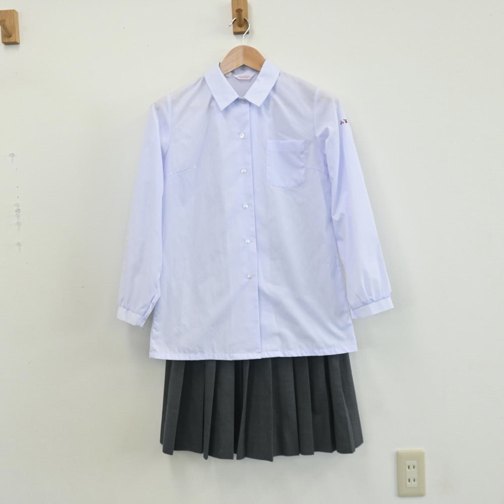 【中古】長崎県 山里中学校 女子制服 3点（ブレザー・シャツ・スカート）sf008018