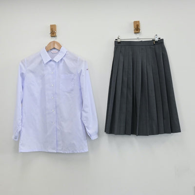 【中古】長崎県 山里中学校 女子制服 3点（ブレザー・シャツ・スカート）sf008018