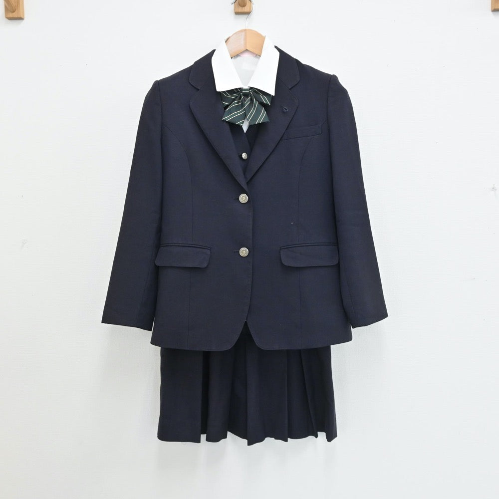 【中古】愛知県 愛知県立五条高等学校 女子制服 6点（ブレザー・ベスト・ニット・シャツ・スカート）sf008028