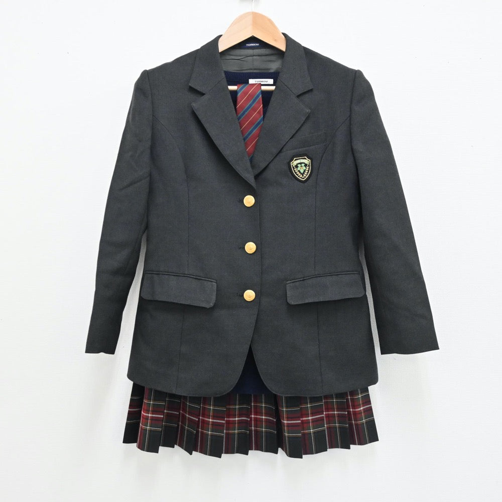 【中古】東京都 昭和第一高等学校 女子制服 5点（ブレザー・ニット・スカート）sf008044