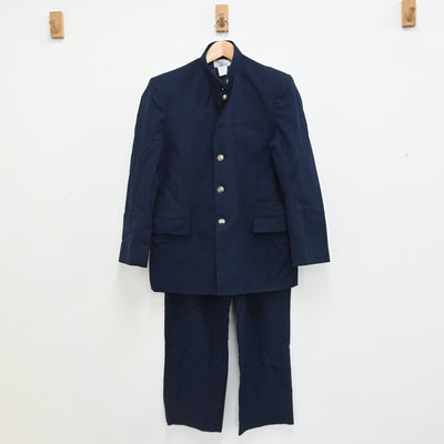 【中古】愛知県立豊野高等学校 豊南高等学校 男子制服 2点（学ラン・ズボン）sf008052