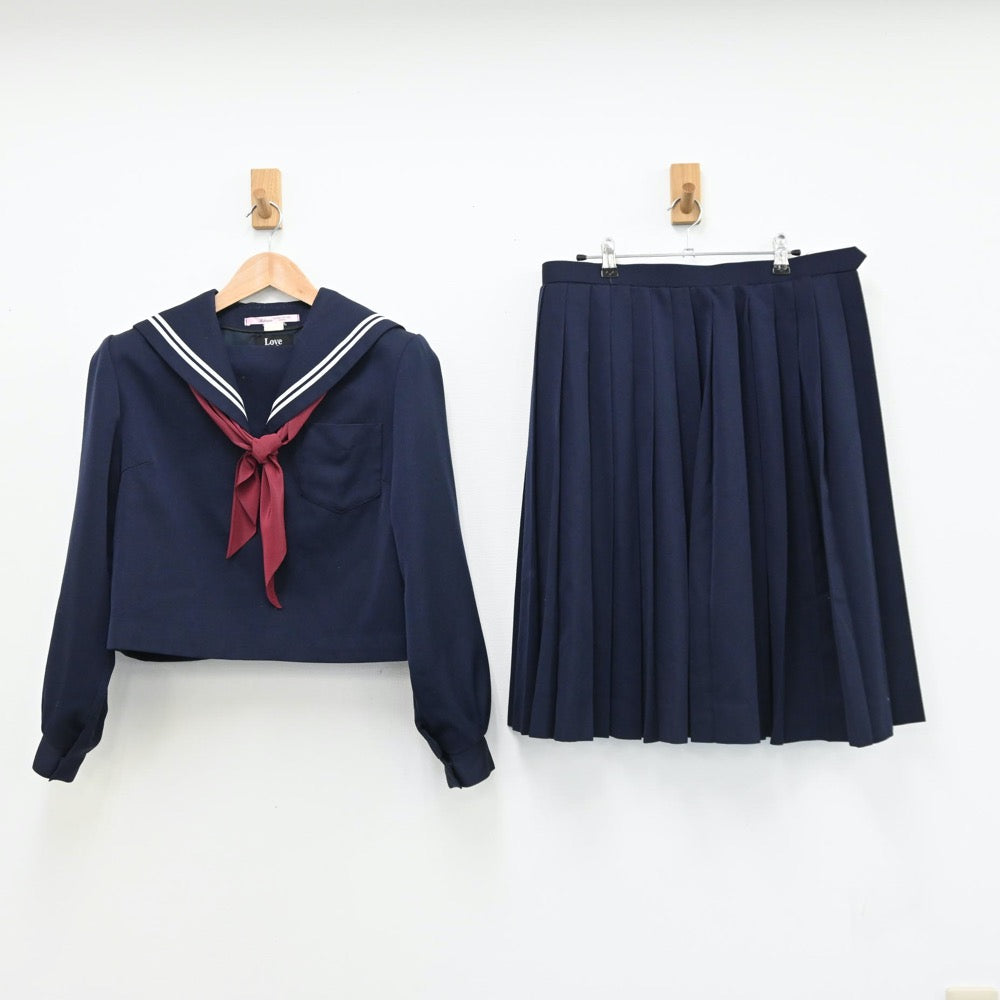 【中古】愛知県 豊田市立豊南中学校 女子制服 3点（セーラー服・スカート）sf008053