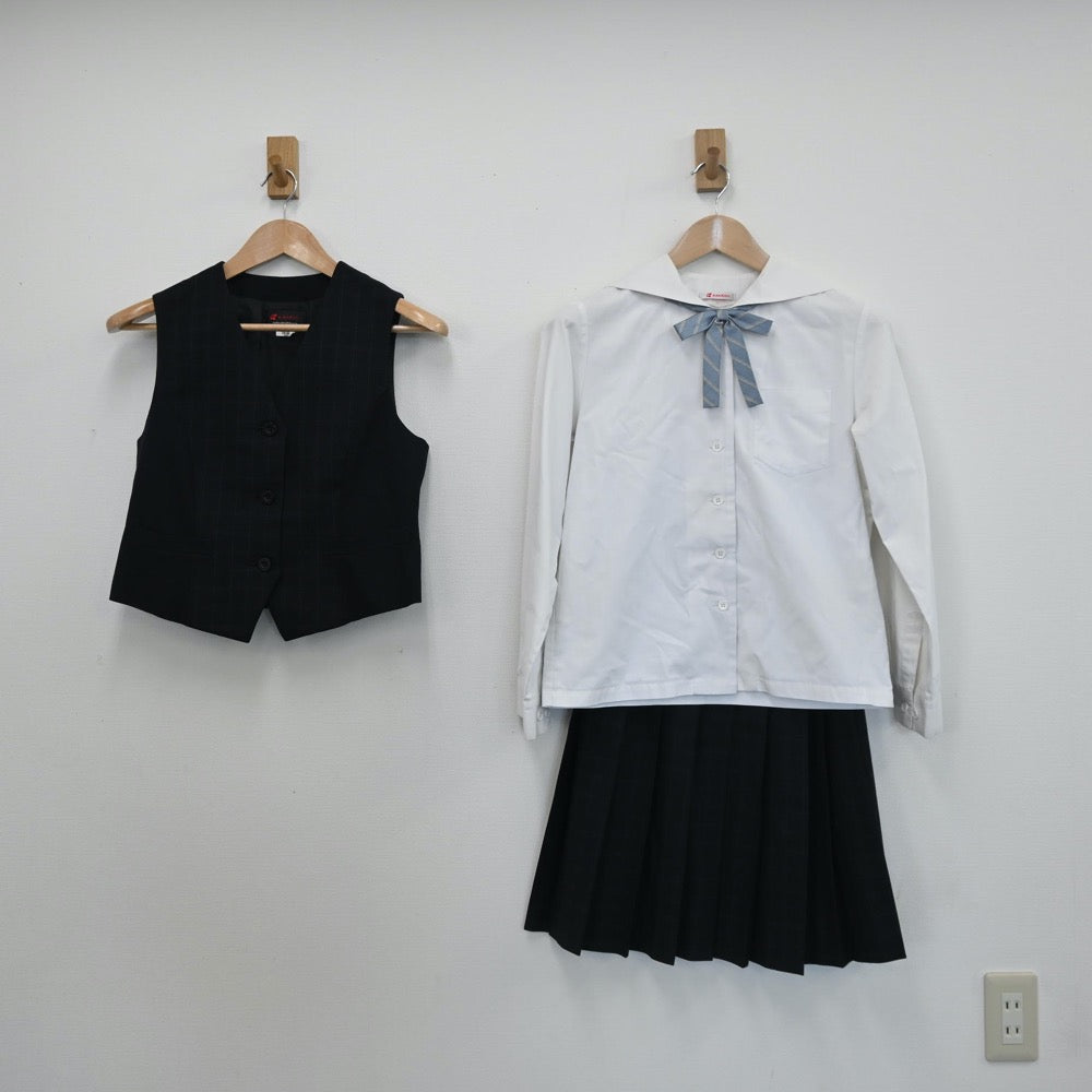 中古制服】佐賀県 佐賀県立香楠中学校 女子制服 6点（ブレザー・ベスト・シャツ・スカート）sf008060【リサイクル学生服】 | 中古制服通販パレイド