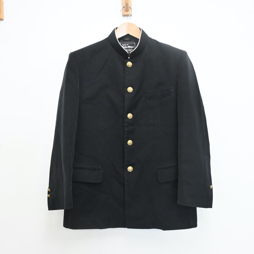 【中古】佐賀県 佐賀県立三田川中学校 男子制服 2点（学ラン・ズボン）sf008061