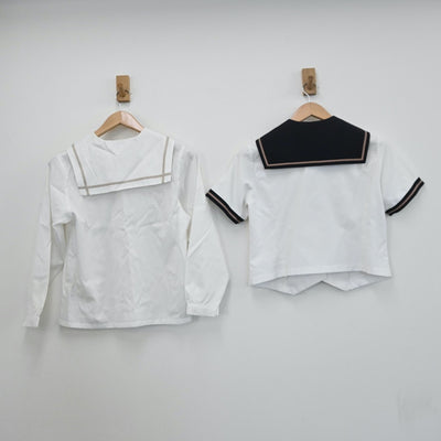 【中古】岡山県 岡山南高等学校 女子制服 2点（セーラー服）sf008084