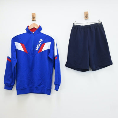 【中古】熊本県 宇土鶴城中学校 女子制服 4点（体操服 上・ジャージ 上・体操服 下）sf008093