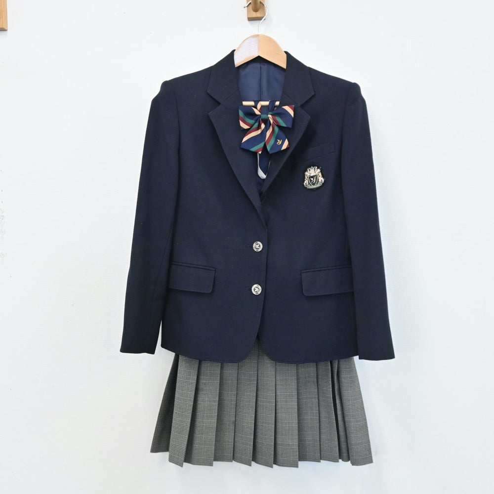 【中古】神奈川県 横浜創英高等学校 女子制服 4点（ブレザー・スカート）sf008109