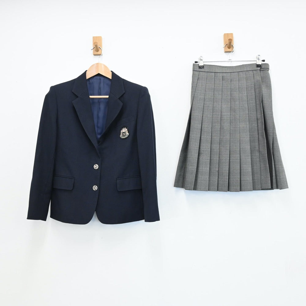 【中古】神奈川県 横浜創英高等学校 女子制服 4点（ブレザー・スカート）sf008109