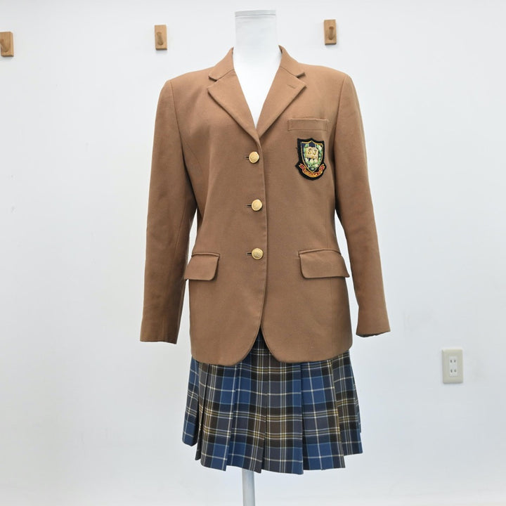 【中古】東京都 品川女子学院高等学校 女子制服 3点（ブレザー・スカート）sf008112