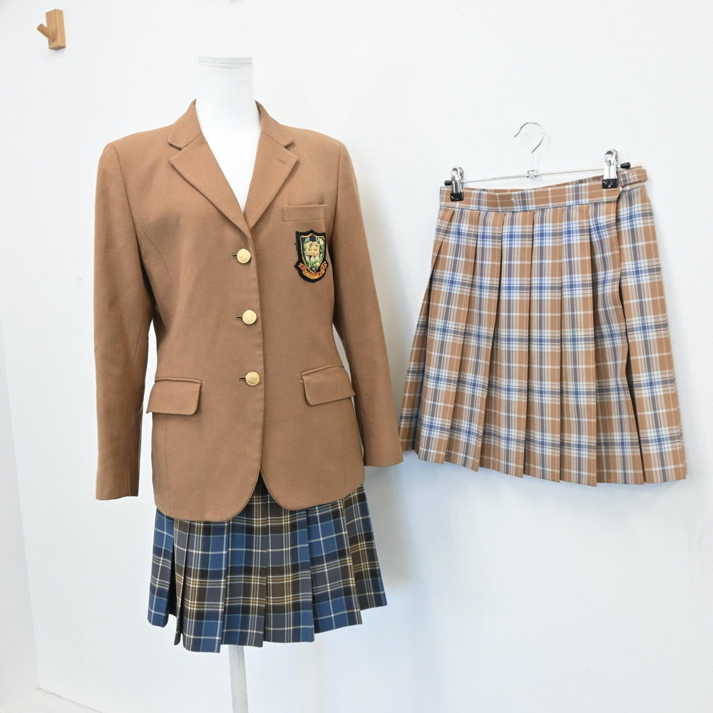 【中古】東京都 品川女子学院高等学校 女子制服 3点（ブレザー・スカート）sf008112