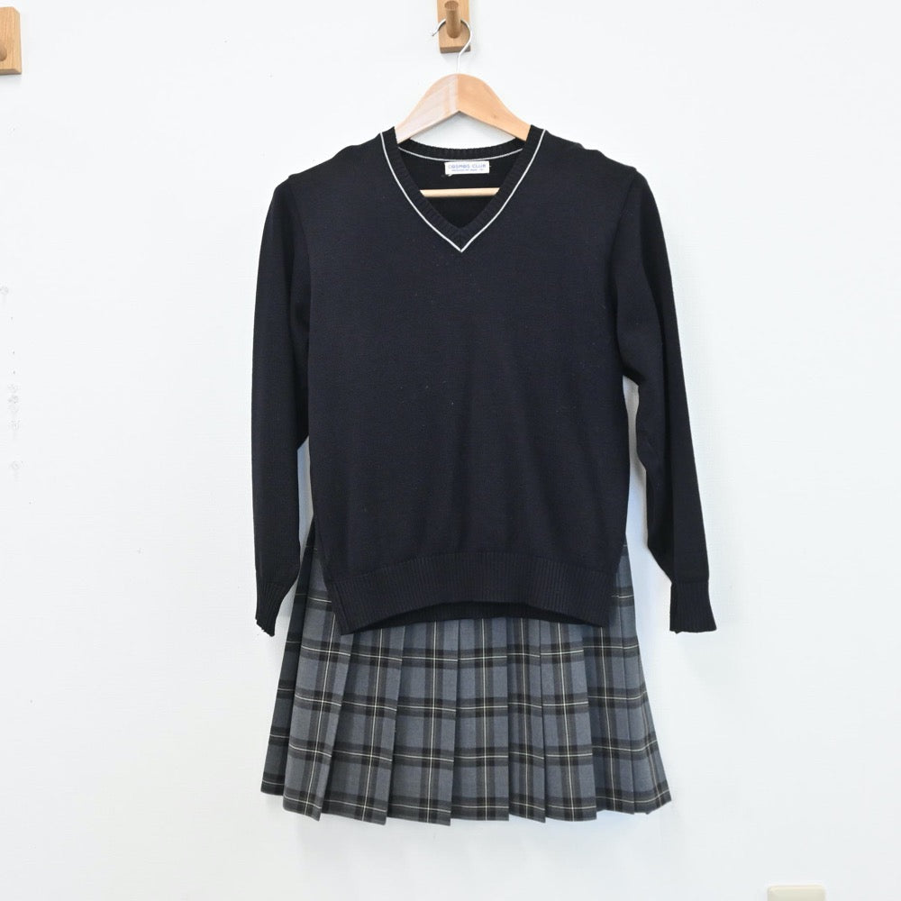 【中古】埼玉県 栄東高等学校 女子制服 6点（ブレザー・ニット・スカート）sf008113