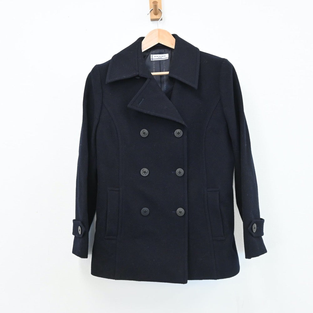 【中古】広島県 比治山女子高等学校 女子制服 1点（コート）sf008116