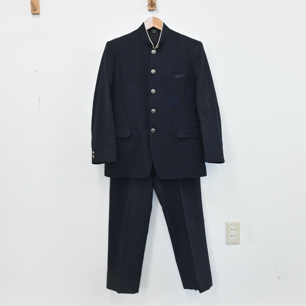 【中古】広島県 広島県立商業高等学校 男子制服 4点（学ラン・ズボン）sf008118