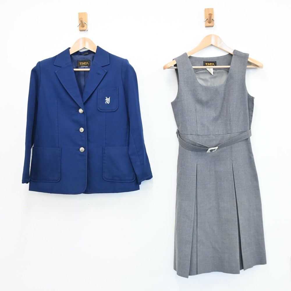 広島　夏服　制服　中学　高校　レア　ジャンパースカート　裏地付き 広島県 ジャンパースカート 学生服/中学校/高校/制服/裏地あり