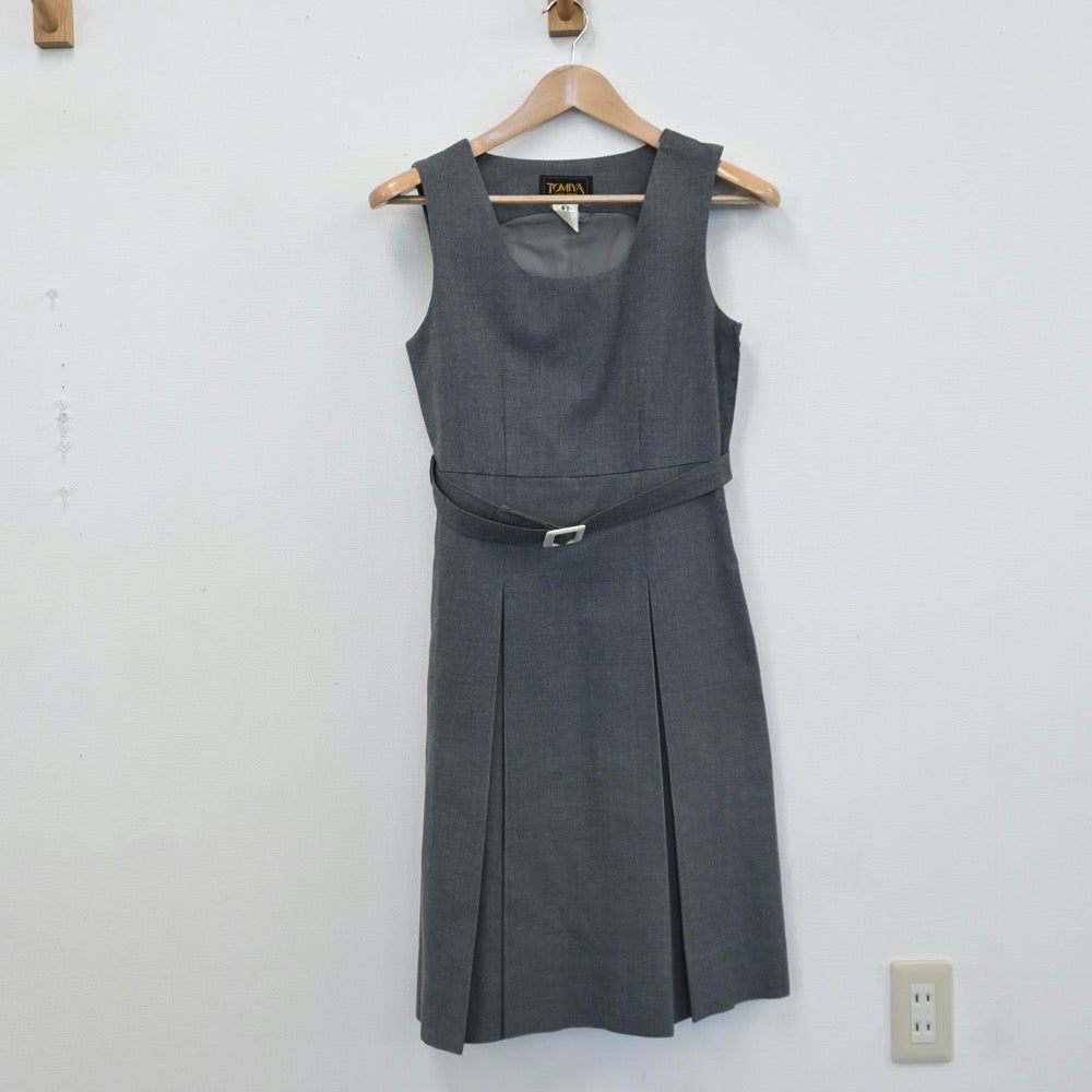 広島　夏服　制服　中学　高校　レア　ジャンパースカート　裏地付き 広島県 ジャンパースカート 学生服/中学校/高校/制服/裏地あり