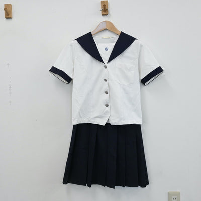 【中古】愛知県 名古屋市立名古屋商業高等学校 女子制服 3点（セーラー服・スカート）sf008129