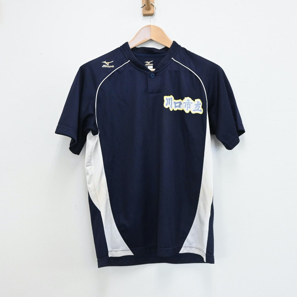 【中古】埼玉県 川口市立高等学校 野球部ユニフォーム 男子制服 2点（部活ユニフォーム 上）sf008133