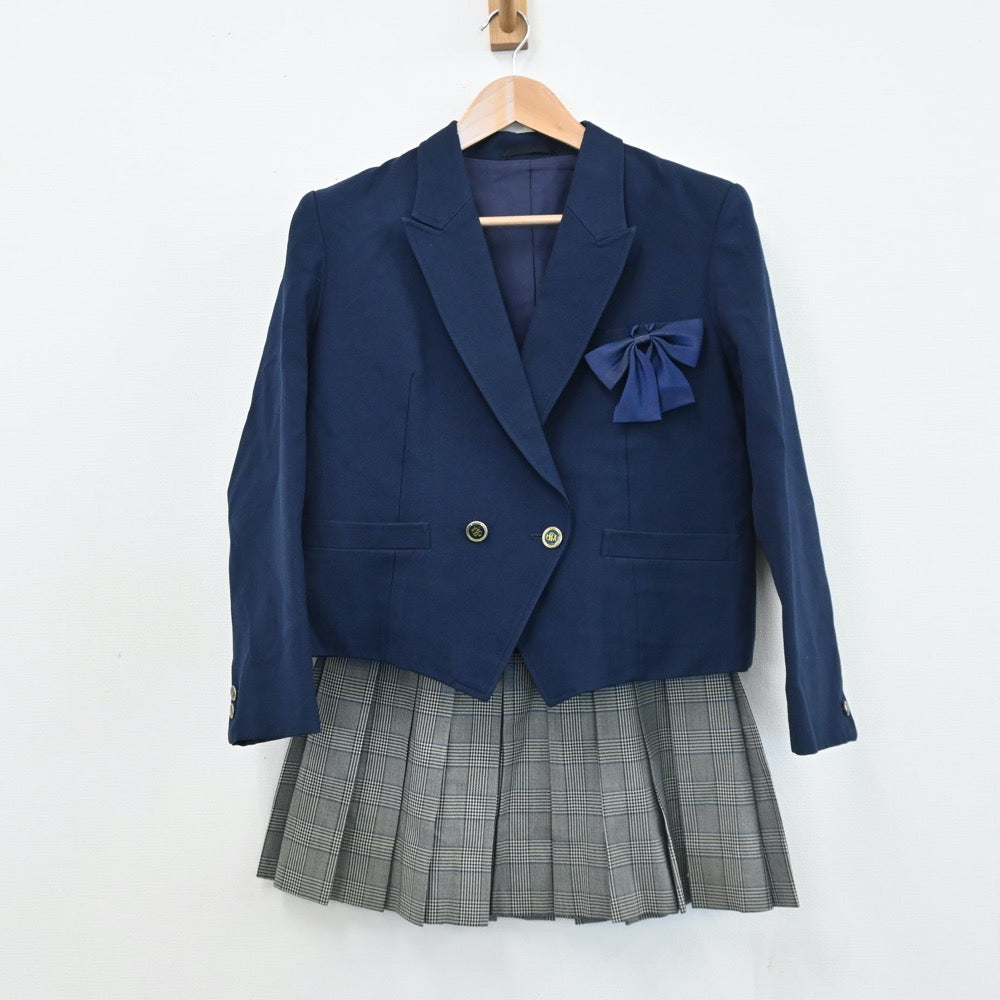 【中古】東京都 第三商業高等学校 女子制服 4点（ブレザー・ベスト・スカート）sf008151