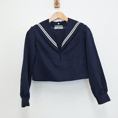 【中古】千葉県 朝日ヶ丘中学校 女子制服 3点（セーラー服・スカート）sf008156