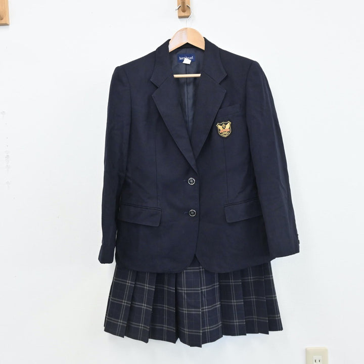 【中古】千葉県 柏陵高等学校 女子制服 2点（ブレザー・スカート）sf008160