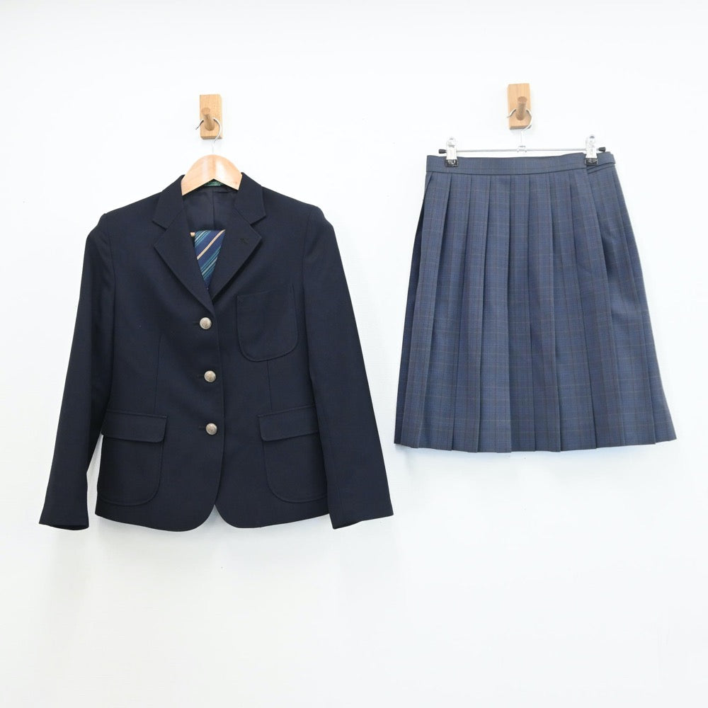 【中古】神奈川県 横浜市立城郷中学校 女子制服 3点（ブレザー・スカート）sf008161