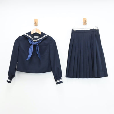 【中古】高知県 土佐女子高等学校 女子制服 4点（セーラー服・スカート）sf008169