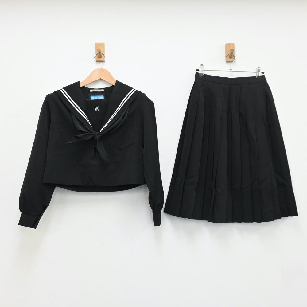 中古制服】愛知県 吉良中学校 女子制服 3点（セーラー服