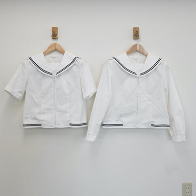 【中古】愛知県 豊橋中央高等学校 女子制服 3点（セーラー服）sf008200