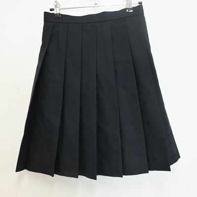 【中古】栃木県 佐野松桜高等学校 女子制服 2点（ニット・スカート）sf008201
