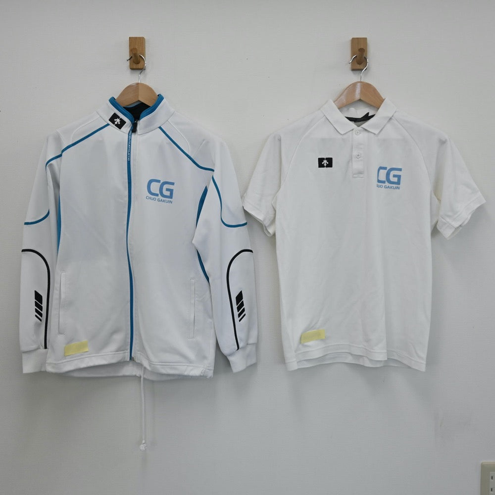 【中古】千葉県 中央学院高等学校 女子制服 3点（ジャージ 上・ジャージ 下・体操服 上）sf008215