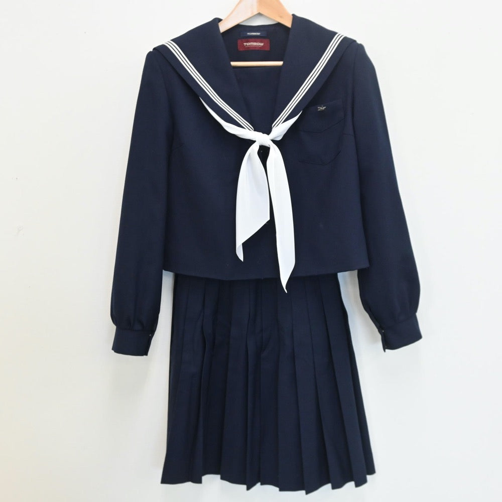 【中古】大阪府 富田林高等学校 女子制服 6点（セーラー服・スカート）sf008218