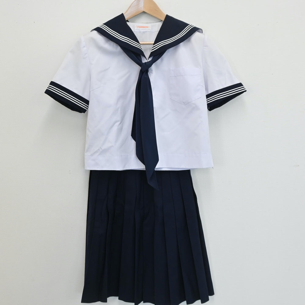 【中古】大阪府 富田林高等学校 女子制服 6点（セーラー服・スカート）sf008218